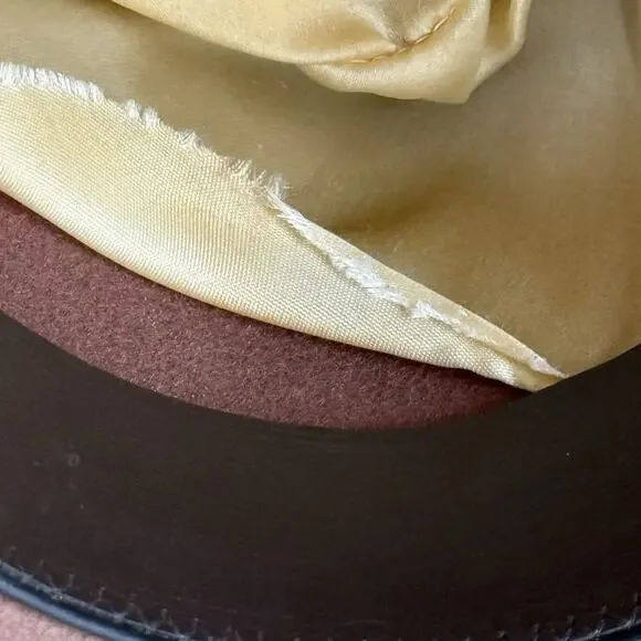 Vtg Bailey Beaver Felt Cowboy Hat Size 6 7/8 55 Chocolate Brown Wool‎ Felt T81